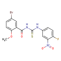 3-(5-bromo-2-methoxybenzoyl)-1-(4-fluoro-3-nitrophenyl)thiourea