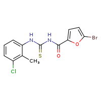 3-(5-bromofuran-2-carbonyl)-1-(3-chloro-2-methylphenyl)thiourea