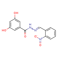 3,5-dihydroxy-N'-[(E)-(2-nitrophenyl)methylidene]benzohydrazide