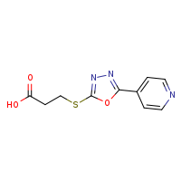 3-{[5-(pyridin-4-yl)-1,3,4-oxadiazol-2-yl]sulfanyl}propanoic acid