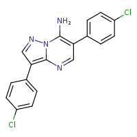 3,6-bis(4-chlorophenyl)pyrazolo[1,5-a]pyrimidin-7-amine