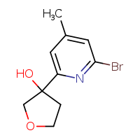 3-(6-bromo-4-methylpyridin-2-yl)oxolan-3-ol