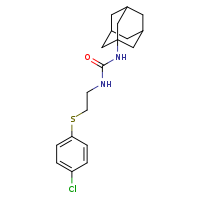 3-(adamantan-1-yl)-1-{2-[(4-chlorophenyl)sulfanyl]ethyl}urea
