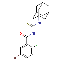 3-(adamantan-1-yl)-1-(5-bromo-2-chlorobenzoyl)thiourea
