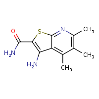 3-amino-4,5,6-trimethylthieno[2,3-b]pyridine-2-carboxamide