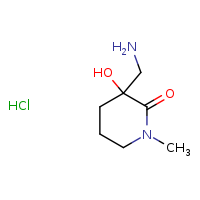 3-(aminomethyl)-3-hydroxy-1-methylpiperidin-2-one hydrochloride