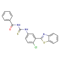 3-benzoyl-1-[3-(1,3-benzothiazol-2-yl)-4-chlorophenyl]thiourea