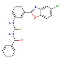 3-benzoyl-1-[3-(5-chloro-1,3-benzoxazol-2-yl)phenyl]thiourea