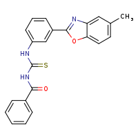 3-benzoyl-1-[3-(5-methyl-1,3-benzoxazol-2-yl)phenyl]thiourea