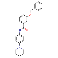 3-(benzyloxy)-N-[4-(piperidin-1-yl)phenyl]benzamide