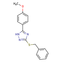 3-(benzylsulfanyl)-5-(4-methoxyphenyl)-1H-1,2,4-triazole