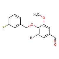 3-bromo-4-[(3-fluorophenyl)methoxy]-5-methoxybenzaldehyde