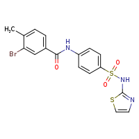 3-bromo-4-methyl-N-{4-[(1,3-thiazol-2-yl)sulfamoyl]phenyl}benzamide