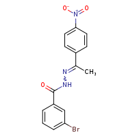 3-bromo-N'-[(1E)-1-(4-nitrophenyl)ethylidene]benzohydrazide