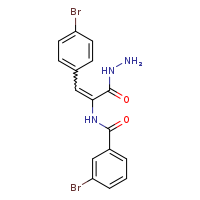 3-bromo-N-[(1E)-2-(4-bromophenyl)-1-(hydrazinecarbonyl)eth-1-en-1-yl]benzamide