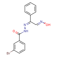 3-bromo-N'-[(1Z,2E)-2-(hydroxyimino)-1-phenylethylidene]benzohydrazide