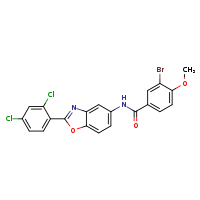 3-bromo-N-[2-(2,4-dichlorophenyl)-1,3-benzoxazol-5-yl]-4-methoxybenzamide