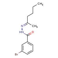 3-bromo-N'-[(2E)-hexan-2-ylidene]benzohydrazide