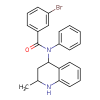 3-bromo-N-(2-methyl-1,2,3,4-tetrahydroquinolin-4-yl)-N-phenylbenzamide