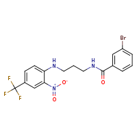 3-bromo-N-(3-{[2-nitro-4-(trifluoromethyl)phenyl]amino}propyl)benzamide