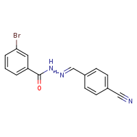 3-bromo-N'-[(E)-(4-cyanophenyl)methylidene]benzohydrazide