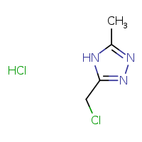 3-(chloromethyl)-5-methyl-4H-1,2,4-triazole hydrochloride