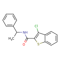 3-chloro-N-(1-phenylethyl)-1-benzothiophene-2-carboxamide
