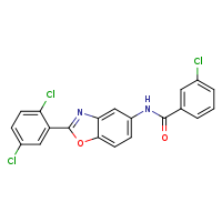 3-chloro-N-[2-(2,5-dichlorophenyl)-1,3-benzoxazol-5-yl]benzamide