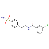 3-chloro-N-[2-(4-sulfamoylphenyl)ethyl]benzamide