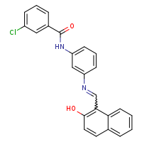 3-chloro-N-{3-[(E)-[(2-hydroxynaphthalen-1-yl)methylidene]amino]phenyl}benzamide