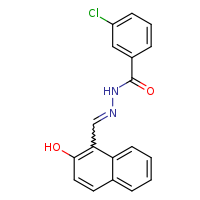3-chloro-N'-[(E)-(2-hydroxynaphthalen-1-yl)methylidene]benzohydrazide