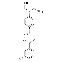 3-chloro-N'-[(E)-[4-(diethylamino)phenyl]methylidene]benzohydrazide