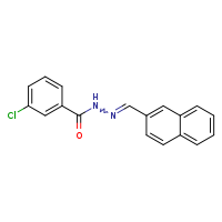 3-chloro-N'-[(E)-naphthalen-2-ylmethylidene]benzohydrazide