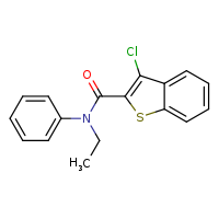 3-chloro-N-ethyl-N-phenyl-1-benzothiophene-2-carboxamide