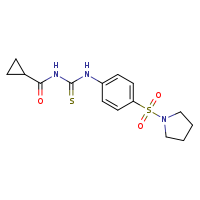 3-cyclopropanecarbonyl-1-[4-(pyrrolidine-1-sulfonyl)phenyl]thiourea