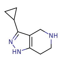 3-cyclopropyl-1H,4H,5H,6H,7H-pyrazolo[4,3-c]pyridine