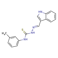 3-[(E)-(1H-indol-3-ylmethylidene)amino]-1-(3-methylphenyl)thiourea
