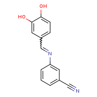 3-[(E)-[(3,4-dihydroxyphenyl)methylidene]amino]benzonitrile
