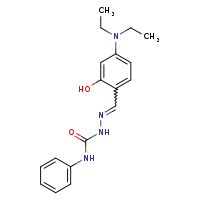 3-[(E)-{[4-(diethylamino)-2-hydroxyphenyl]methylidene}amino]-1-phenylurea