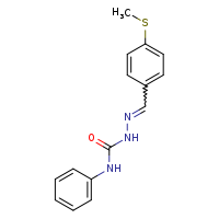 3-[(E)-{[4-(methylsulfanyl)phenyl]methylidene}amino]-1-phenylurea