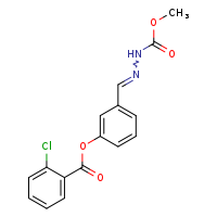 3-[(E)-{[(methoxycarbonyl)amino]imino}methyl]phenyl 2-chlorobenzoate