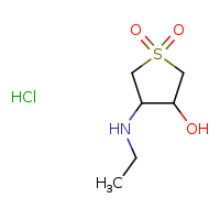 3-(ethylamino)-4-hydroxy-1??-thiolane-1,1-dione hydrochloride