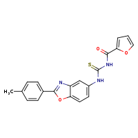 3-(furan-2-carbonyl)-1-[2-(4-methylphenyl)-1,3-benzoxazol-5-yl]thiourea