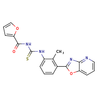 3-(furan-2-carbonyl)-1-(2-methyl-3-{[1,3]oxazolo[4,5-b]pyridin-2-yl}phenyl)thiourea