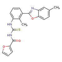 3-(furan-2-carbonyl)-1-[2-methyl-3-(5-methyl-1,3-benzoxazol-2-yl)phenyl]thiourea