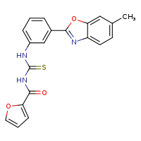 3-(furan-2-carbonyl)-1-[3-(6-methyl-1,3-benzoxazol-2-yl)phenyl]thiourea