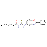 3-hexanoyl-1-(2-phenyl-1,3-benzoxazol-5-yl)thiourea