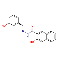 3-hydroxy-N'-[(E)-(3-hydroxyphenyl)methylidene]naphthalene-2-carbohydrazide