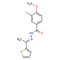 3-iodo-4-methoxy-N'-[(1E)-1-(thiophen-2-yl)ethylidene]benzohydrazide