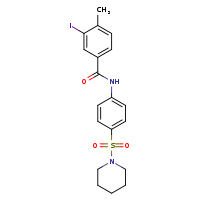 3-iodo-4-methyl-N-[4-(piperidine-1-sulfonyl)phenyl]benzamide